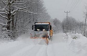 Ordu’da yükseklerde kar kalınlığı 1,5 metreye ulaştı, bir günde 358 mahalle yolu açıldı