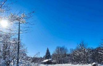 Ordu’nun yüksek kesimlerinde kar manzarası