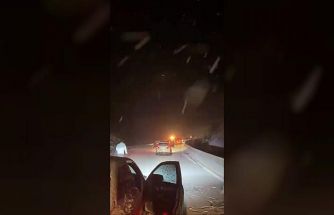 Oylat Kaplıcaları’nda 20 araç yolda mahsur kaldı