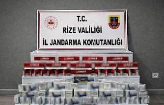 Rize’de kaçak sigara operasyonu