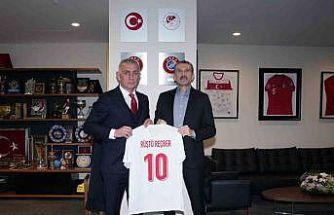 Rüştü Reçber, TFF Başkanı Hacıosmanoğlu ile görüştü