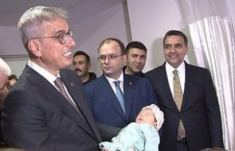 Sağlık Bakanı Memişoğlu, İstanbul’da yeni yılın ilk bebeklerini ziyaret etti