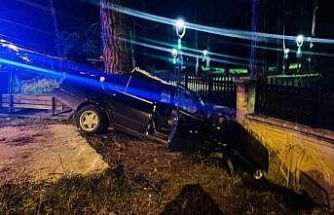 Samsun’da feci kazada otomobil hurda yığınına döndü: 1 yaralı