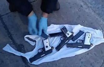 Samsun’da şüpheli araçtan 3 adet ruhsatsız tabanca ele geçirildi