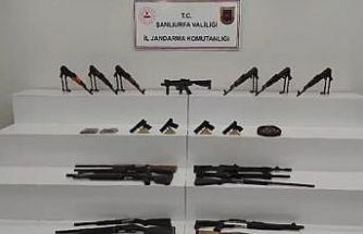 Şanlıurfa’da çok sayıda silah ve mühimmat ele geçirildi: 7 gözaltı
