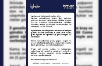 Şanlıurfa’da eğitime 1 gün ara verildi