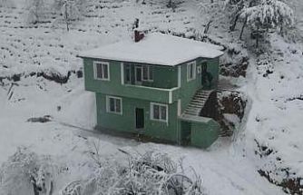 Şehit ailesi harabe köy evinden kurtuldu, yeni yuvalarına kavuştu