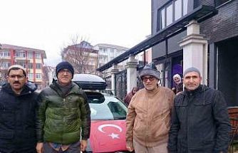 Simavlı 4 kişi özel araçlarıyla Umre yolculuğuna çıktı