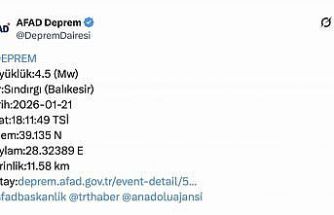 Sındırgı’daki 4.5’lik deprem Bursa’da da hissedildi