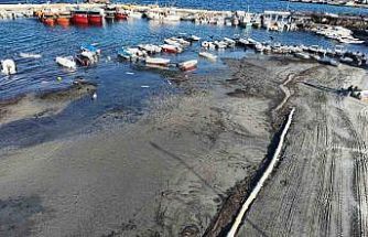 Tekirdağ’da deniz çekildi