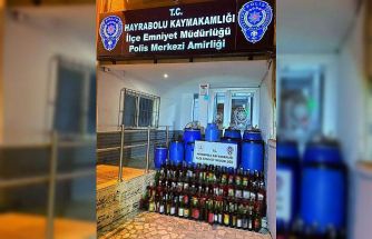 Tekirdağ’da kaçak içki operasyonu: 665 litre ele geçirildi
