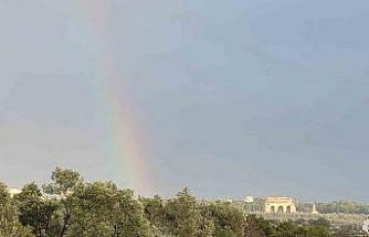 Tralleis’ten kente uzanan gök kuşağı kartpostallık görüntüler oluşturdu