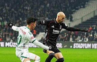 Trendyol Süper Lig: Beşiktaş: 1 - Konyaspor: 1 (İlk yarı)