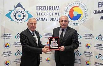 TSKGV temsilcisi Avcı, ETSO Başkanı Özakalın’ı ziyaret etti