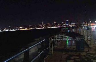 Üsküdar Sahili’nde dev dalgalar oluştu