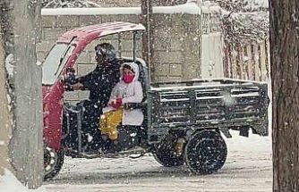 Van’da kar yağışı etkili oluyor