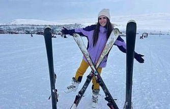 Van’daki kayak merkezi hafta içi de yoğun ilgi görüyor