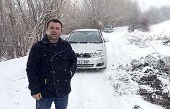 Yozgat’ta mahsur kalan araç özel idare ekiplerince kurtarıldı