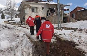 Zorlu kış şartlarında ihtiyaç sahiplerine destek