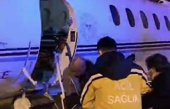 11 aylık bebek uçak ambulansla Van’dan İstanbul’a sevk edildi