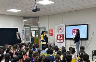 Adıyaman’da minik öğrencilere acil çağrı farkındalık eğitimi