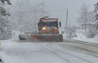 Ahmetusta geçidi’nde kar mesaisi: Ekipler seferber oldu