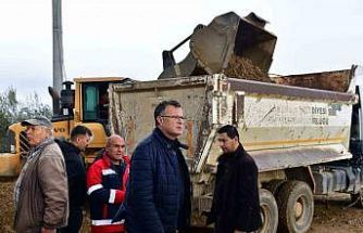 Alaşehir’de taşkın hasarları gideriliyor