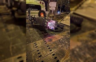 Alkollü sürücünün kullandığı motosiklet kazasında sürücü ağır yaralandı