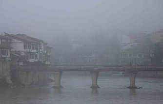 Amasya’da yoğun sis etkili oldu