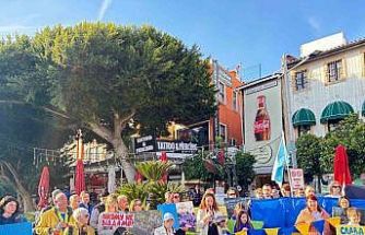 Antalya’da Ukraynalılardan 4. yıl çağrısı: "Bu savaşın en büyük acısı Ukraynalı çocukların geleceğidir"