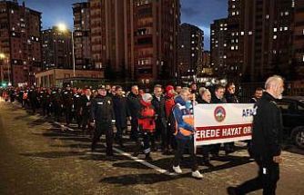 ’Asrın felaketi’nin 3. yılında Kayseri’de sessiz yürüyüş