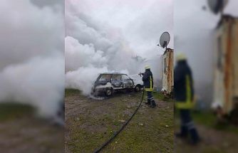 Ayvacık’ta araç yangını