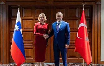 Bakan Fidan, Slovenya Ulusal Meclisi Başkanı Zupançiç ile görüştü