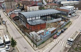 Başiskele’de kapalı spor salonu inşaatı yükseliyor