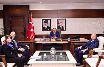 Başkan Arıkan tarihi yapılar için Vali Canbolat ile görüştü