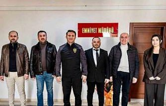 Başkan Dilek ve yönetiminden İl Emniyet Müdürü Çağlar’a ziyaret