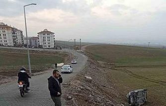 Batman’da otomobil şarampole yuvarlandı: 1 yaralı