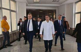 Bitlis İl Sağlık Müdürü Ergene’den hastanede tedavi gören yaralılara ziyaret