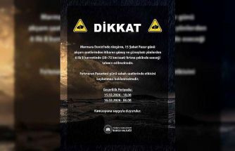 Bursa Valiliğinden Marmara Denizi için fırtına uyarısı