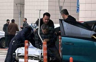 Çatıdan düşen adam yaralandı