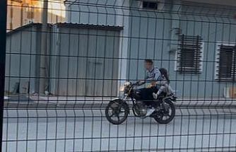 Çocukların plakasız motosikletle gezisi korkuttu