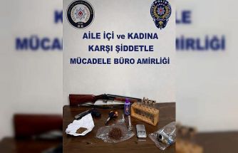 Çok sayıda suç kaydı bulunan şüphelinin evinden silah ve uyuşturucu çıktı