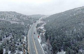 Çorum’da kar yağışı etkili oluyor
