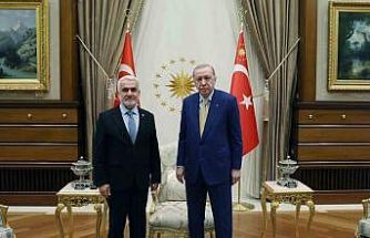Cumhurbaşkanı Erdoğan, HÜDA PAR Genel Başkanı Yapıcıoğlu’nu kabul etti