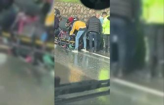 D100 kara yolunda kaza yapan araç ters döndü, sürücü yaralandı