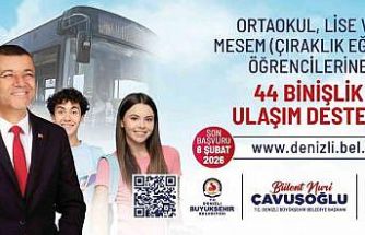 Denizli’de ulaşım desteğinde başvurular 8 Şubat’ta sona eriyor