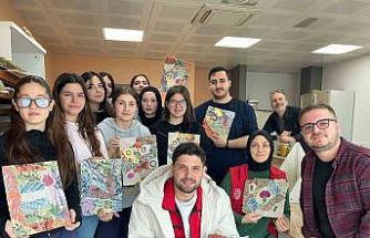 Ebru sanatıyla renkli buluşma