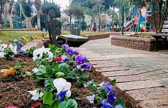 Efeler Belediyesi’nden çiçek düzenlemesi