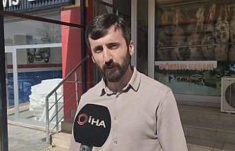 El freni boşalan minibüs ana yola indi, facia son anda önledi