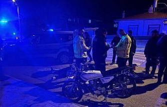 Erzincan’da motosiklet kazası